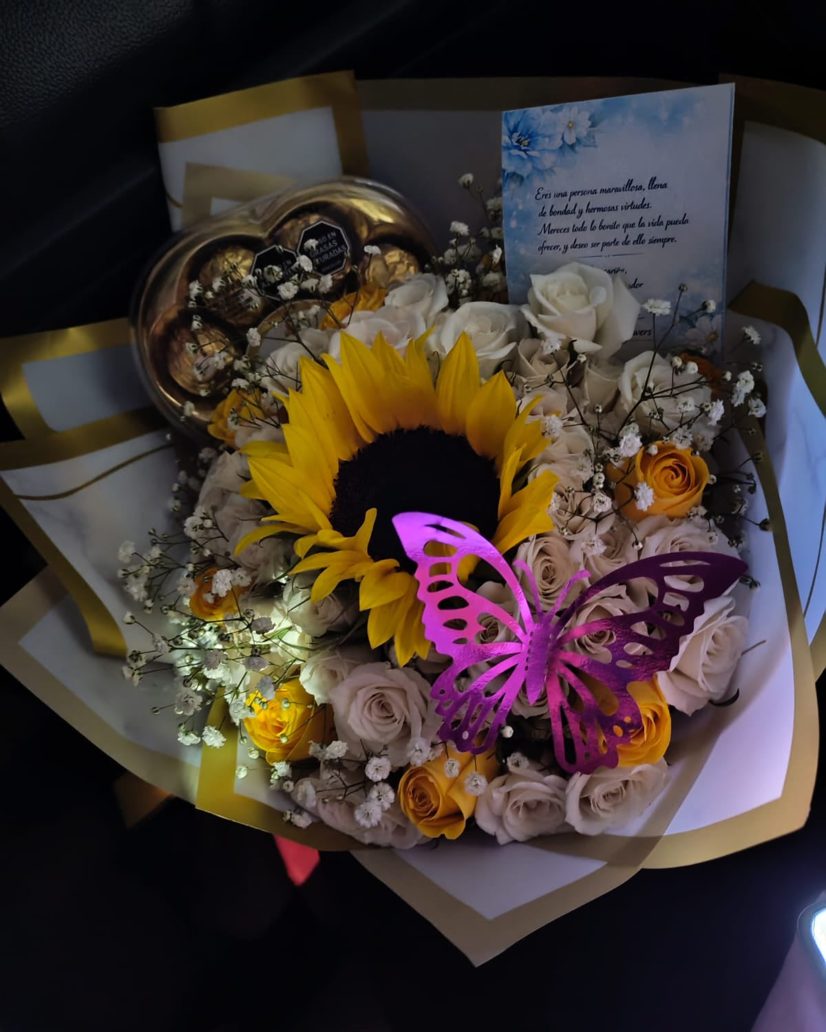 girasol-en-bouquet